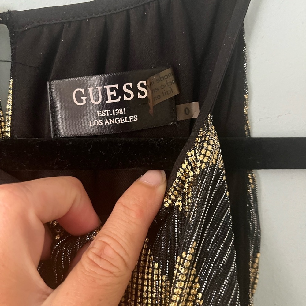 GUESS Culver Chevron Dress | Size 0 - Picture 3 of 7